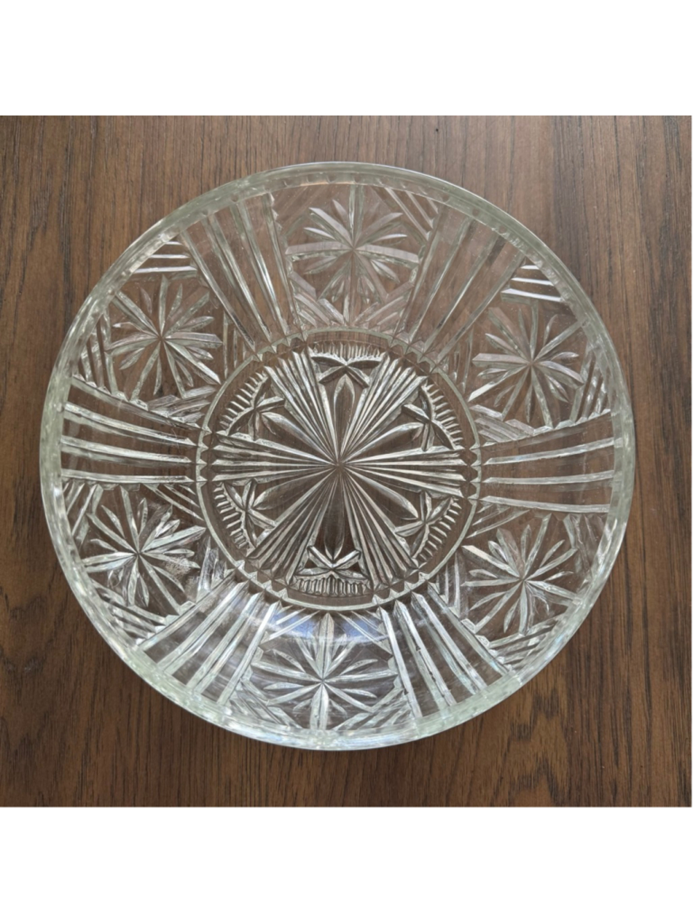 Vintage Cut Glass Bowl